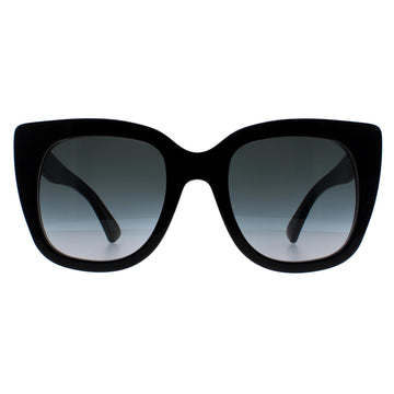Gucci GG0163S Sunglasses Black Grey Gradient