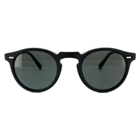 Oliver Peoples Sunglasses Gregory Peck 5217 1031/P2 Matt Black Midnight Express Polarized VFX