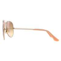 Ray-Ban Sunglasses Aviator 3025 112/M2 Shiny Gold Brown Gradient Polarized