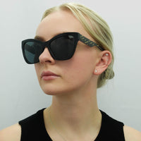 Versace Sunglasses VE4417U 535887 Black Pattern Dark Grey