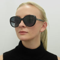 Jimmy Choo Sunglasses AMIRA/G/S 807 9O Black Dark Grey Gradient