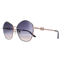 Guess Sunglasses GU7907 20B Shiny Grey Gold Smoke Gradient