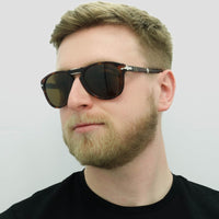 Persol Sunglasses PO0714 24/57 Havana Brown Polarized Folding 54mm