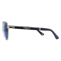 Police Sunglasses SPL891 Origins 4 579B Shiny Palladium Smoke Blue Mirror