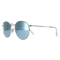 Ray-Ban Sunglasses Round Metal 3447 019/30 Silver Silver Flash Mirror