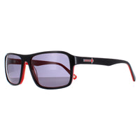 Duck and Cover Sunglasses DCS024 C1 Black on Red Grey