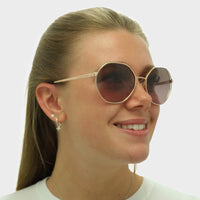 Michael Kors Sunglasses MK1072 110814 Rose Gold Brown Pink Gradient