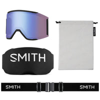 Smith Ski Goggles Squad Mag 0JX 4O Black ChromaPop Pro Photochromic Gold Mirror & CP Storm Blue Sensor Mirror
