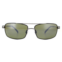 Serengeti Sunglasses Dante 7115 Shiny Gunmetal Black Tannery Mineral Polarized 555nm Green