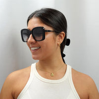 Chloe Sunglasses CH0125S 001 Black Grey Gradient