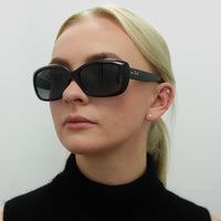 Ray-Ban Sunglasses Jackie Ohh 4101 601/T3 Shiny Black Grey Gradient Polarized