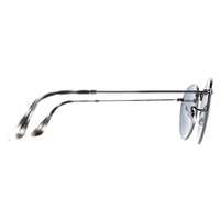 Ray-Ban Sunglasses RB3447 Round Metal 9171R5 Polished Gunmetal Grey Blue