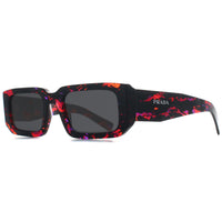 Prada Sunglasses PR06YS 06V5S0 Abstract Orange Dark Grey