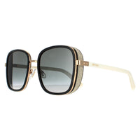Jimmy Choo Sunglasses Elva/S 9HT 9O Black Ivory Dark Grey Gradient