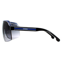 Carrera Sunglasses Topcar 1/N T5C 9O Black Crystal White Blue Dark Grey Gradient