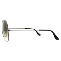 Ray-Ban Sunglasses Aviator RB3025 Gunmetal Brown Gradient 004/51 Large 62mm