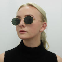 Ray-Ban Sunglasses Oval RB3547 001/31 Gold Green