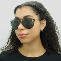 Versace Sunglasses VE2161 100287 Gold Black Grey