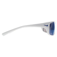 Nike Sunglasses Adrenaline MI EV1134 144 White Blue Mirrored