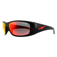 Arnette Sunglasses 4178 Quick Draw 25936Q Black Red Yellow Mirror
