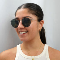 Ray-Ban Sunglasses Round Metal 3447 029 Gunmetal Green