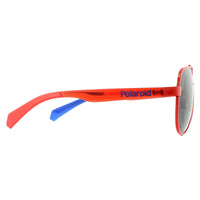 Polaroid Kids Sunglasses PLD 8034/S C9A M9 Red Grey Polarized