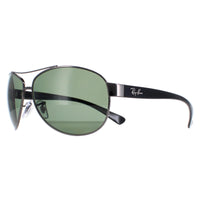 Ray-Ban Sunglasses 3386 Gunmetal Polarized Green 004/9A 63mm