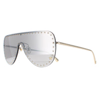 Versace Sunglasses VE2230B 12526G Pale Gold Light Grey Mirror Silver