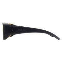 Montana Fit Over Glasses Night Driving Sunglasses FO4 H Matte Black Yellow Polarized