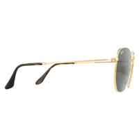 Ray-Ban Sunglasses Hexagonal 3548N 001 Gold Green