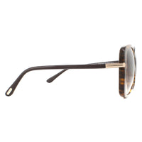 Tom Ford Sunglasses Linda FT0324 50F Dark Brown Striped Brown Gradient
