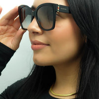 Gucci Sunglasses GG0459S 001 Black Grey Gradient