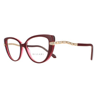 Bvlgari Glasses Frames BV4199B 5469 Bordeaux on Transparent Red Women