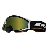 Spy MX Motocross Goggle Foundation Plus 3200000000003 Black Gold HD Bronze with Gold Spectra Mirror HD Clear