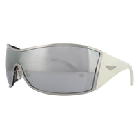 Police Sunglasses S8103V Origins 9 579X Shiny Palladium Smoke Silver Mirror