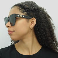 Gucci Sunglasses GG0208S 001 Black Grey Gradient