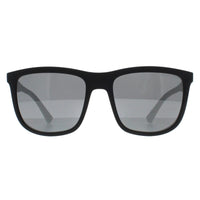Armani Exchange Sunglasses AX4093S 8078Z3 Matte Black Silver Mirror Polarized