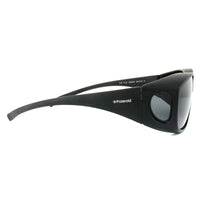 Polaroid Suncovers Fitover Sunglasses 9005/S DL5 Y2 Matte Black Grey Polarized