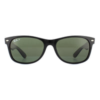 Ray-Ban Sunglasses New Wayfarer 2132 901/58 Black Green G-15 Polarized 55mm
