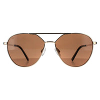 Serengeti Sunglasses Odell SS555001 Shiny Light Gold Saturn Polarized