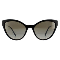 Miu Miu Sunglasses MU03US 1AB5O0 Black Gradient Grey Mirror Silver