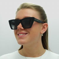 Alexander McQueen Sunglasses AM0299S 001 Black Grey