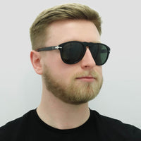 Persol Sunglasses 649 95/31 Black Green 54mm