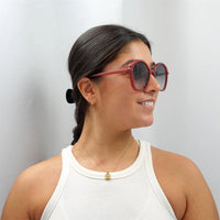 Chloe Sunglasses CH0003S 003 Dark Orange Grey Gradient