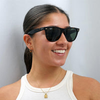 Ray-Ban Sunglasses Wayfarer 2140 902 Tortoise Green G-15 Large 54mm