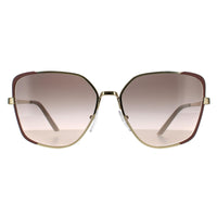 Prada Sunglasses PR60XS 07B4K0 Pale Gold and Matte Pink Pink Gradient Grey
