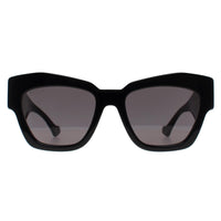 Gucci Sunglasses GG1422S 001 Shiny Black Grey