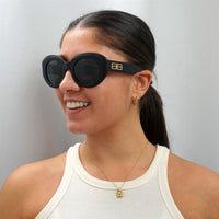 Balenciaga Sunglasses BB0235S 001 Black Grey