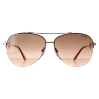 Guess Sunglasses GF6171 28F Shiny Rose Gold Brown Gradient