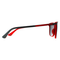 Police Sunglasses SPLA56 Record 1 1BUX Matte Grey Red Grey Mirrored